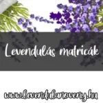 levendulás matricák
